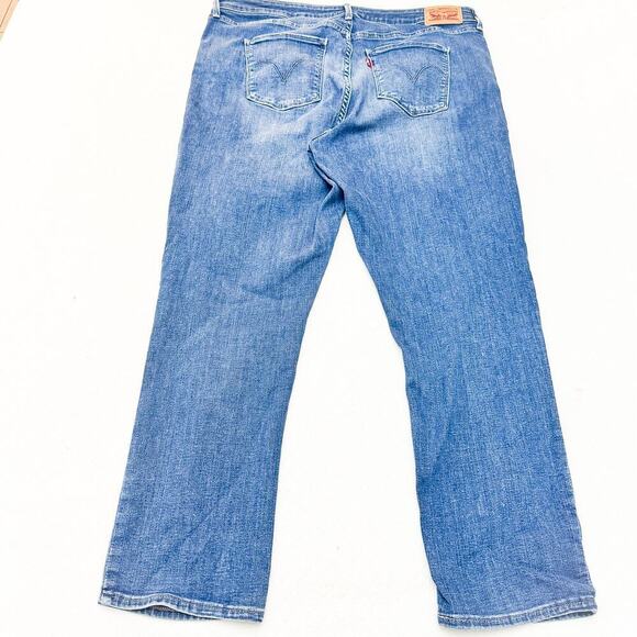 Levi's Classic Mid Rise Skinny Medium Wash Denim Jeans Size 18 - Picture 3 of 9
